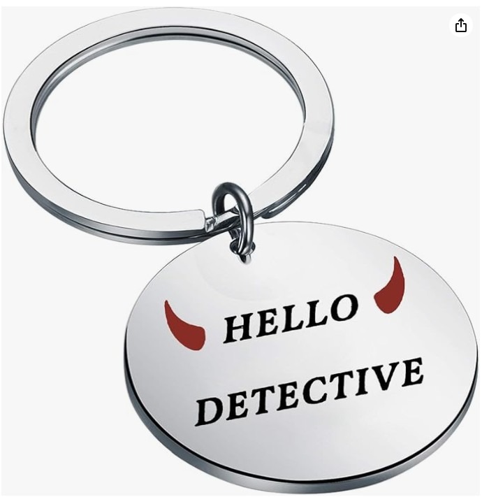 Hello Detective Keychain