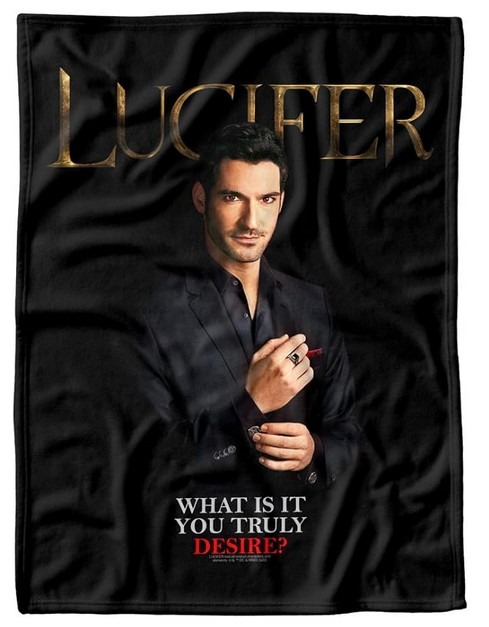 Lucifer What Do You Desire Fleece Blanket