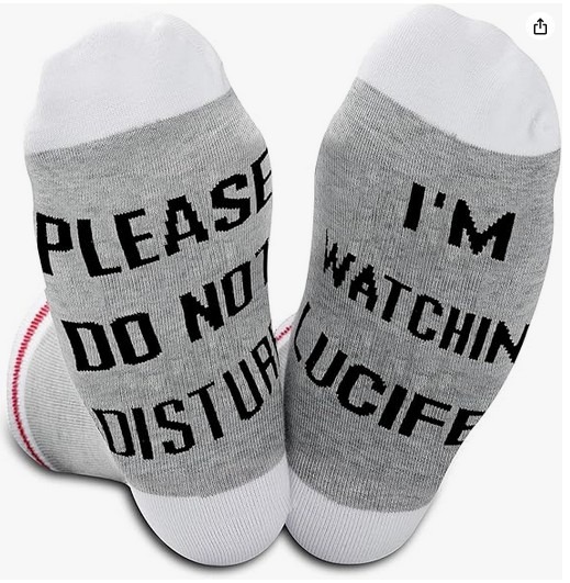 Novelty Socks for Lucifer Fans