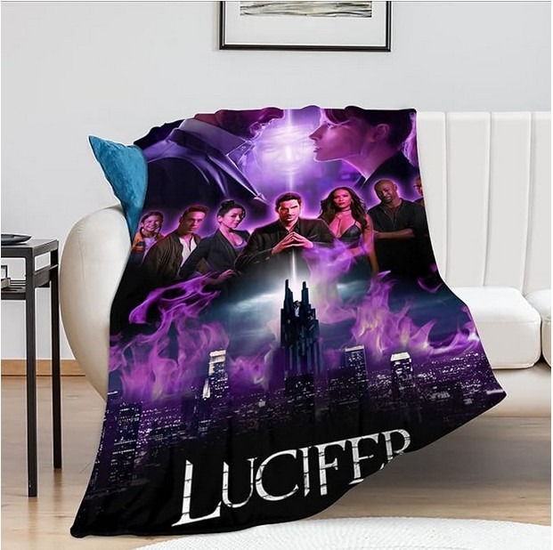 Lucifer TV Show Soft Blanket Warm Flannel Blanket