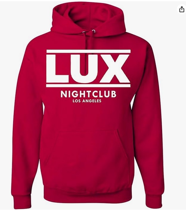 Lux Nightclub Unisex Hooded Sweatshirt - Red
